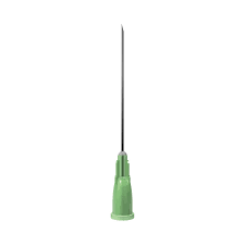 Unisharp: Green 21G 25mm (1 inch) needle- Pack of 100