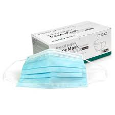 Fluid Resistant Surgical Face Masks - Type IIR Certified x 50