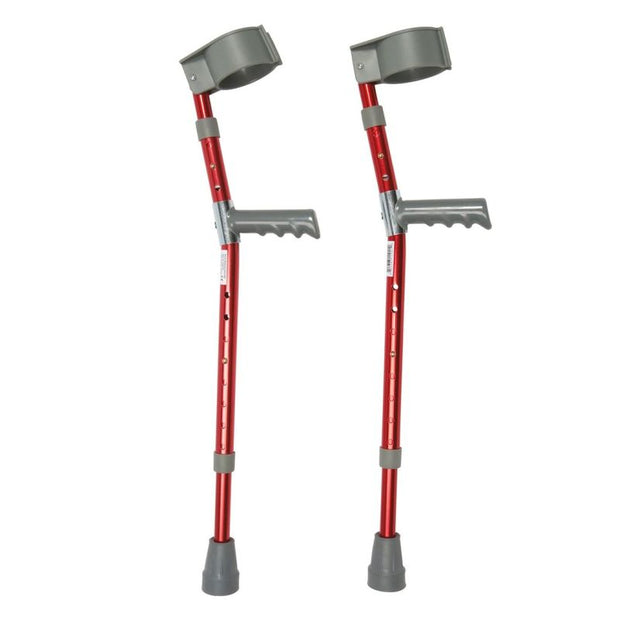 Drive Medical Red Aluminium Paediatric Forearm Crutches