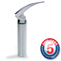 Heine Laryngoscope F.O. 2.5v Angled Handle - Polio or Neck Injury Intubation