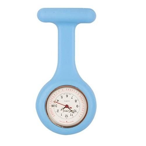 Silicone Analogue Fob Watch - Light Blue
