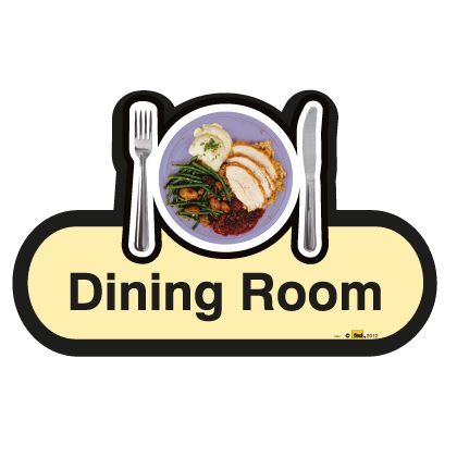 Find Signage Dementia Dining Room Sign