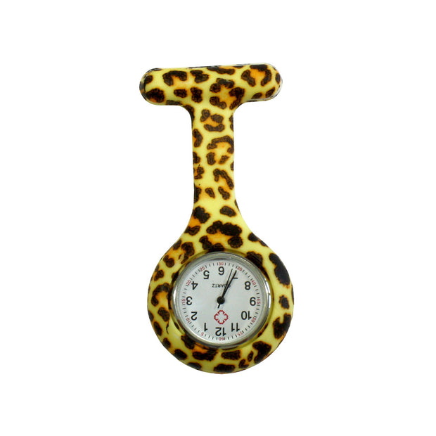 Nurses Fob Watch - Leopard Print