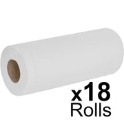Essentials White Couch Roll 10" - 2ply - 40m x 250mm - Case of 18