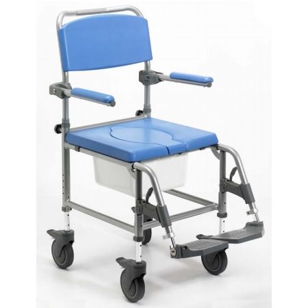 Homecraft Deluxe Attendant Heavy-Duty Shower Commode Chair (560mm Seat Width)
