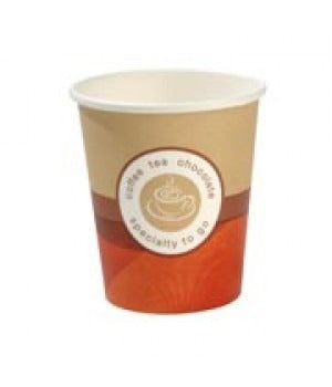 Speciality 8oz Paper Cups / Lids Recyclable for 1000