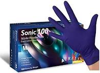 Sonic Gloves, Purple, Powder-free, Nitrile, Supermax - Box of 300