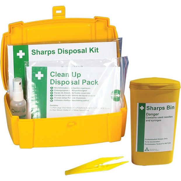 Single Sharps & Body Fluid Disposal Kit