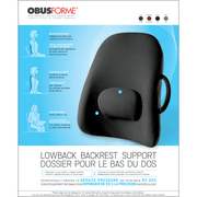 Obusforme lowback support cushion - 530mm x 450mm x 75mm - Grey