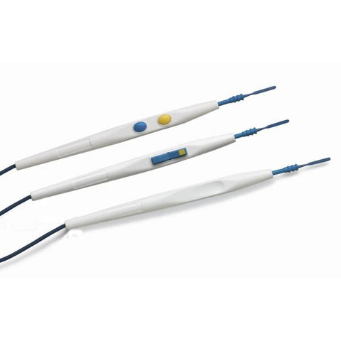 Vega Series Blue Silk PTFE Non Stick Coated Tip Sterile Cautery Pencils Pack of 50