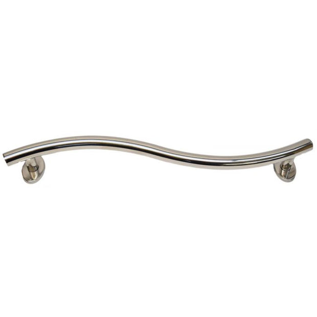 Polished Stainless Steel Curved Grab Rail
