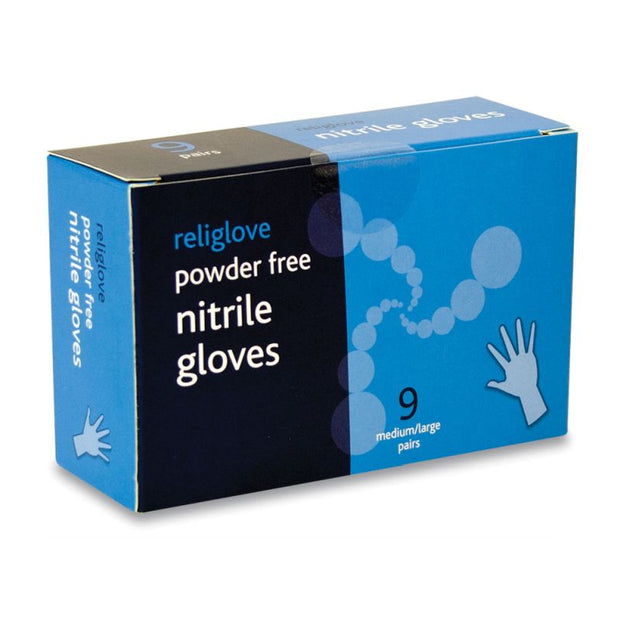 Religlove Powder-Free Nitrile Gloves Refill (Pack of 9 Pairs)