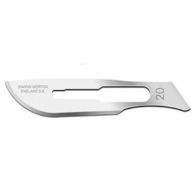 Swann Morton Carbon Steel Surgical Blade | No. 20 | Pack of 100