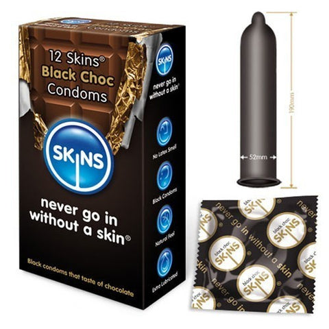 Skins Black Choc Condoms [Pack of 500]