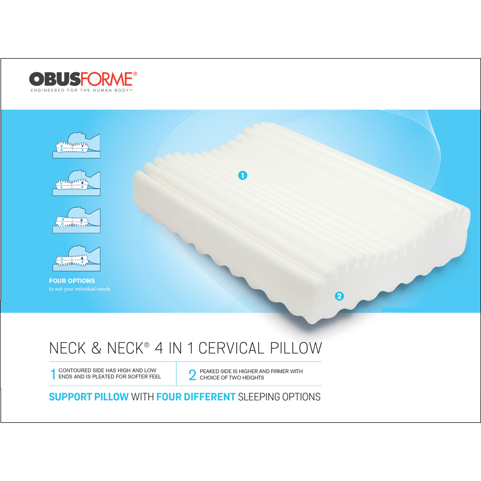 Obusforme 4 in 1 neck pillow white Ovilcare