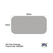 365 Foam Dressings (10 x 20 cm) - Pack of 10