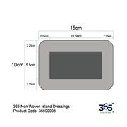365 Non Woven Island Dressings (10 x 15 cm) - Pack of 12
