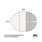 365 Ported IV Dressings (7 x 9 cm) - Pack of 40