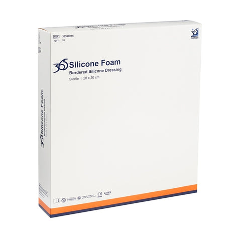 365 Silicone Foam Dressings (20 x 20 cm) - Pack of 10
