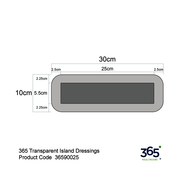 365 Transparent Island Dressings (30 x 10 cm) - Pack of 50