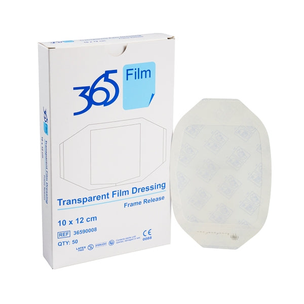 365 Transparent Film Dressings (10 x 12 cm) - Pack of 16