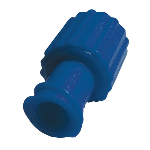 Universal Obturator Caps Male/Female Luer Lock Blue - Pack of 2000