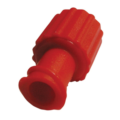 Universal Obturator Caps Male/Female Luer Lock Red - Pack of 2000