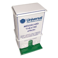 Universal Mediguard Plastic Theatre Aprons 36 X 60 Inch Green - Pack of 200