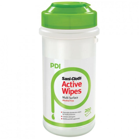 PDI Sani Cloth Active Alcohol Free Wipes - Pack of 6