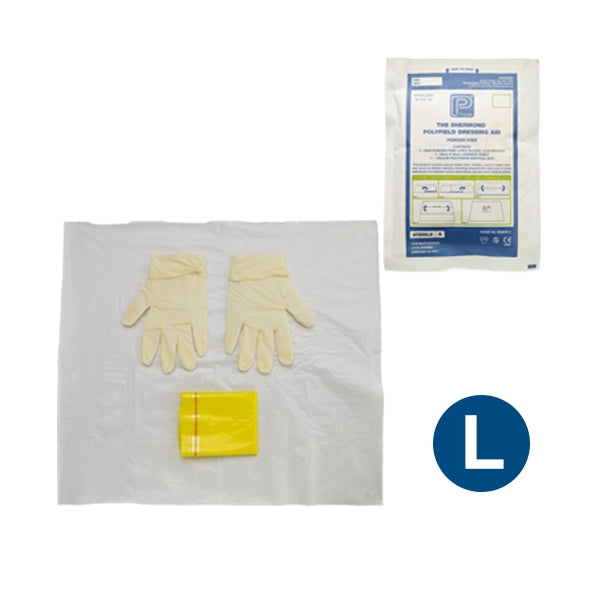 Polyfield Packs Yellow Bag Latex Gloves - Pack of 50