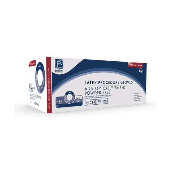 Premier Latex Procedure Gloves (Size 7.5) - Pack of 25