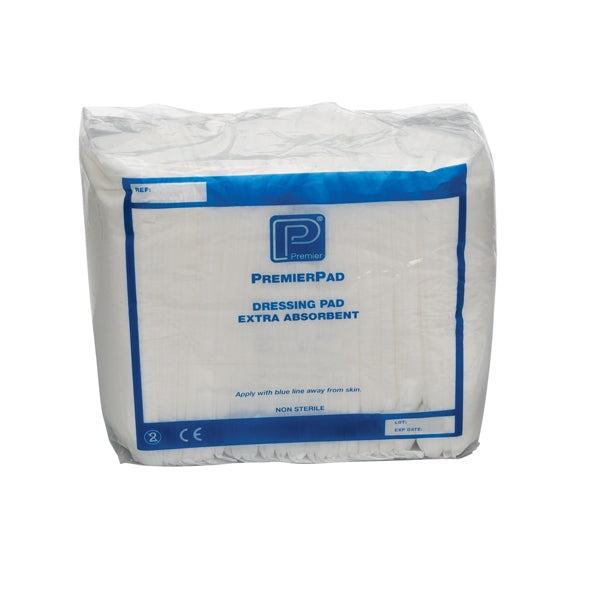 PremierPads Wound Dressing Pads (10 x 20 cm) Pack of 20