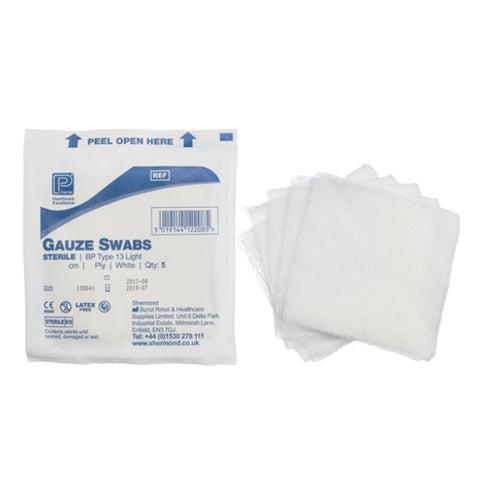 Premier Sterile Gauze Swabs 32 Ply White 10 x 10 cm - Pack of 360