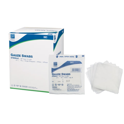 Premier Sterile Gauze Swabs 16 Ply White 10 x 10 cm- Pack of 900