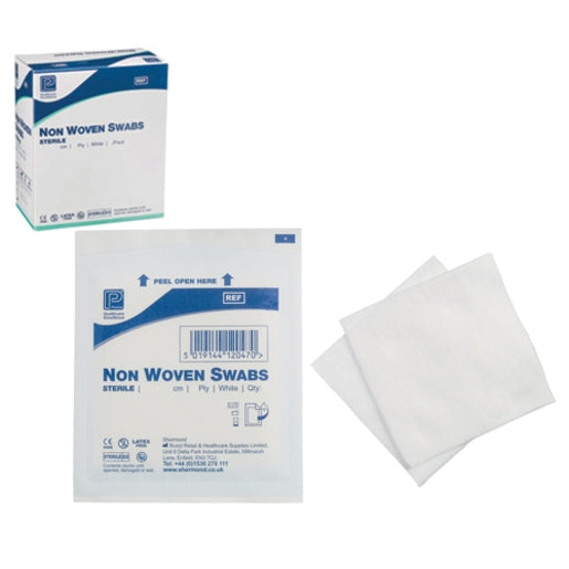 Premier Sterile Non Woven Swabs 4 Ply 5 x 5 cm 5's - Pack of 600