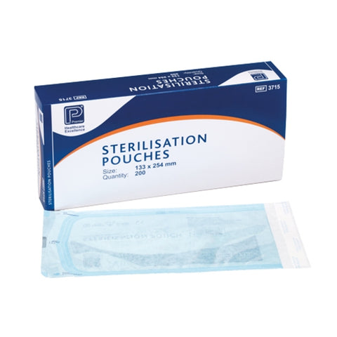 Premier Sterilisation Pouches Autoclave Bags 133 x 254 mm - Pack of 2000