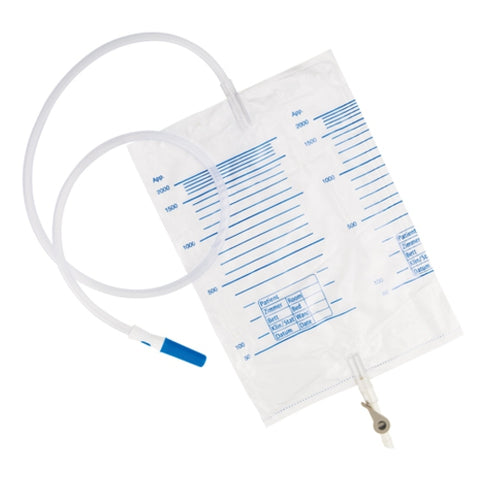 Universal Sterile Urine Drainage Bags With Taps - Pack of 50
