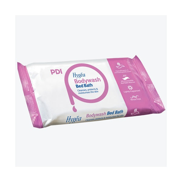 PDI Hygea Bed Bath Wipes - Pack of 8