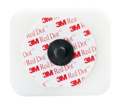 3M™ Red Dot™ Monitoring Electrode with Foam Tape and Sticky Gel - Pack of 50