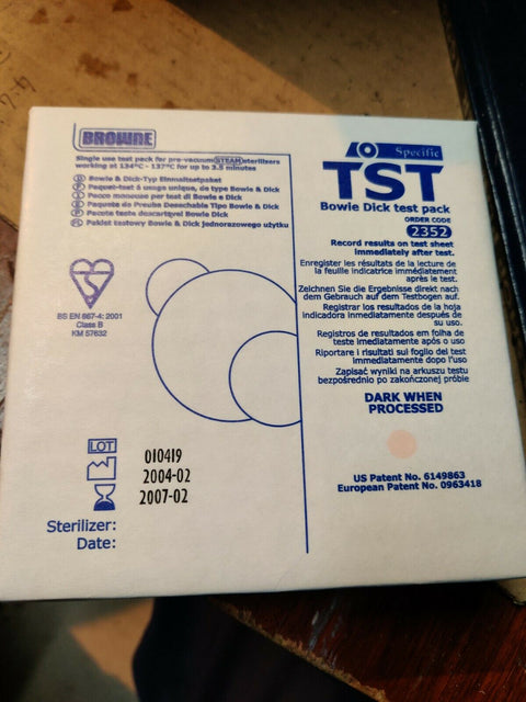 Bowie-Dick Test Pack 2352 134°c