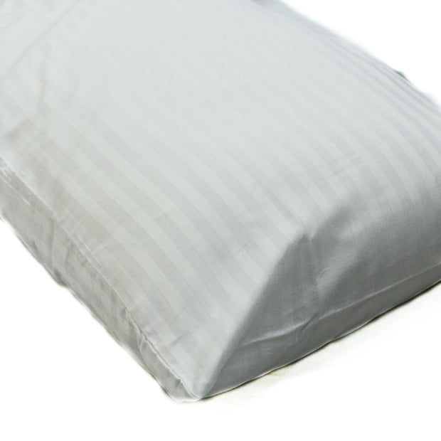 Cotton Rich Satin Stripe Pillowcases Envelop style Pack of 2