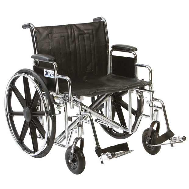 22" Sentra EC Wheelchair with Footrests