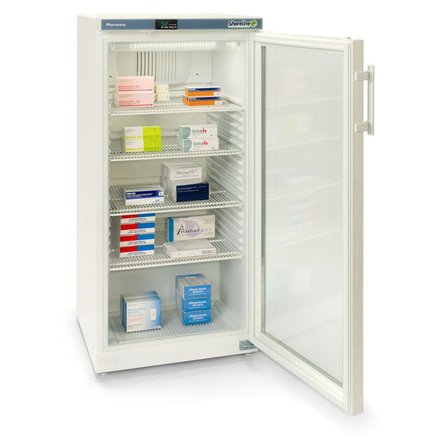 Shoreline SM264G Glass Door Pharmacy Refrigerator