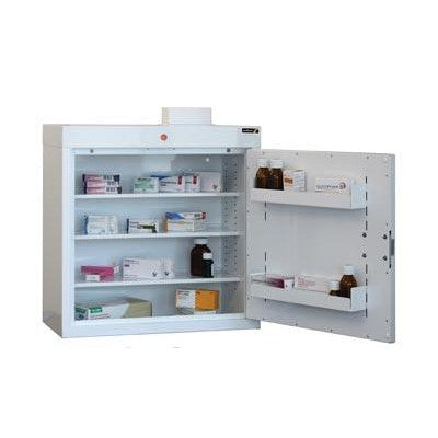 Sunflower Medicine Cabinet, 3 Shelves/2 Door Trays, one door