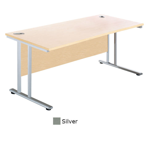 Sunflower Medical Silver 180cm Wide Rectangular Desk