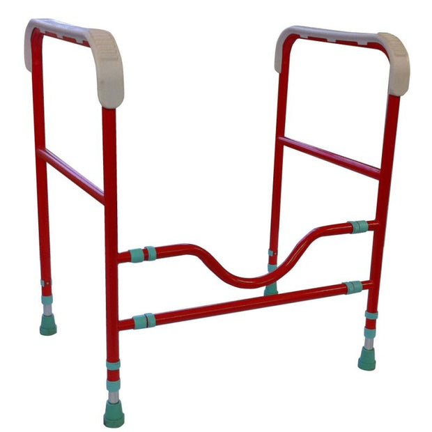 Three-Way Coloured Toilet Frame Red