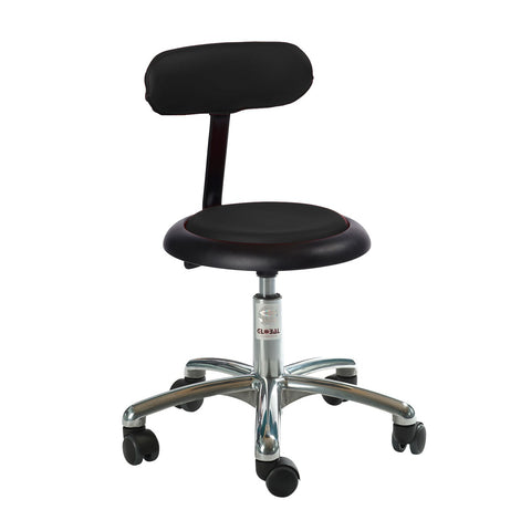 Micro Stool with Backrest - Medium Gas Spring