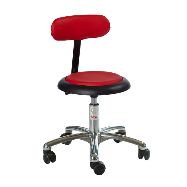 Micro Stool with Backrest - Low Gas Spring